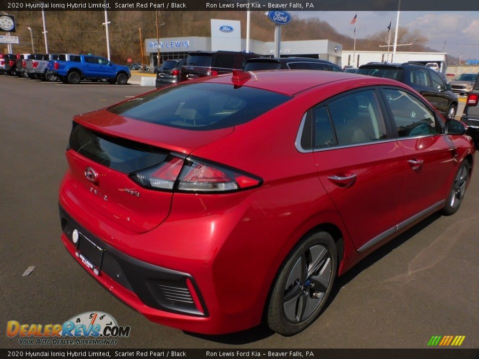 2020 Hyundai Ioniq Hybrid Limited Scarlet Red Pearl / Black Photo #2
