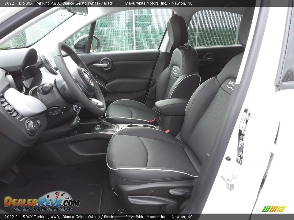 Black Interior - 2022 Fiat 500X Trekking AWD Photo #10
