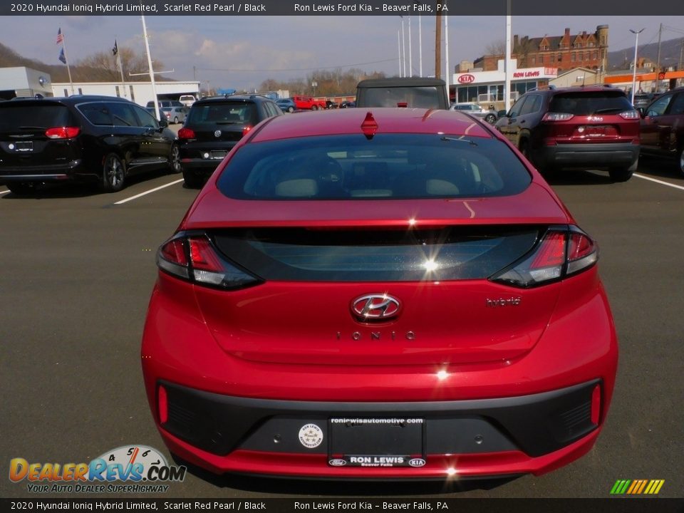 2020 Hyundai Ioniq Hybrid Limited Scarlet Red Pearl / Black Photo #3