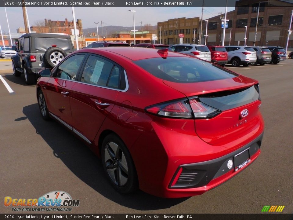 2020 Hyundai Ioniq Hybrid Limited Scarlet Red Pearl / Black Photo #5