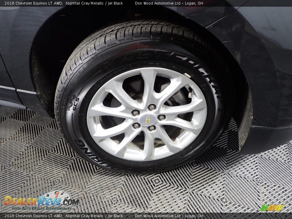 2018 Chevrolet Equinox LT AWD Nightfall Gray Metallic / Jet Black Photo #34
