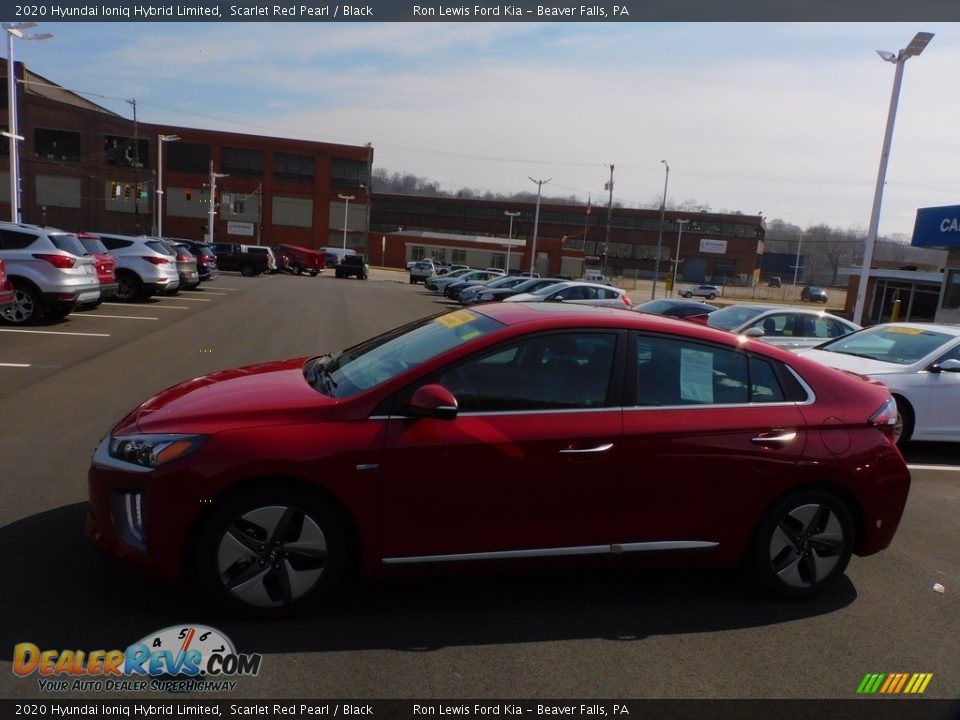 2020 Hyundai Ioniq Hybrid Limited Scarlet Red Pearl / Black Photo #6