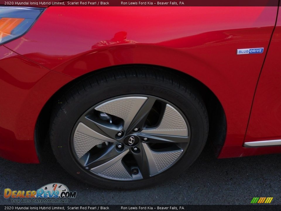 2020 Hyundai Ioniq Hybrid Limited Scarlet Red Pearl / Black Photo #10