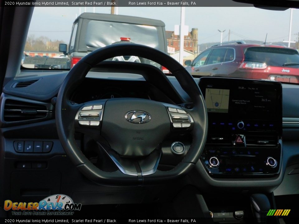 2020 Hyundai Ioniq Hybrid Limited Scarlet Red Pearl / Black Photo #13