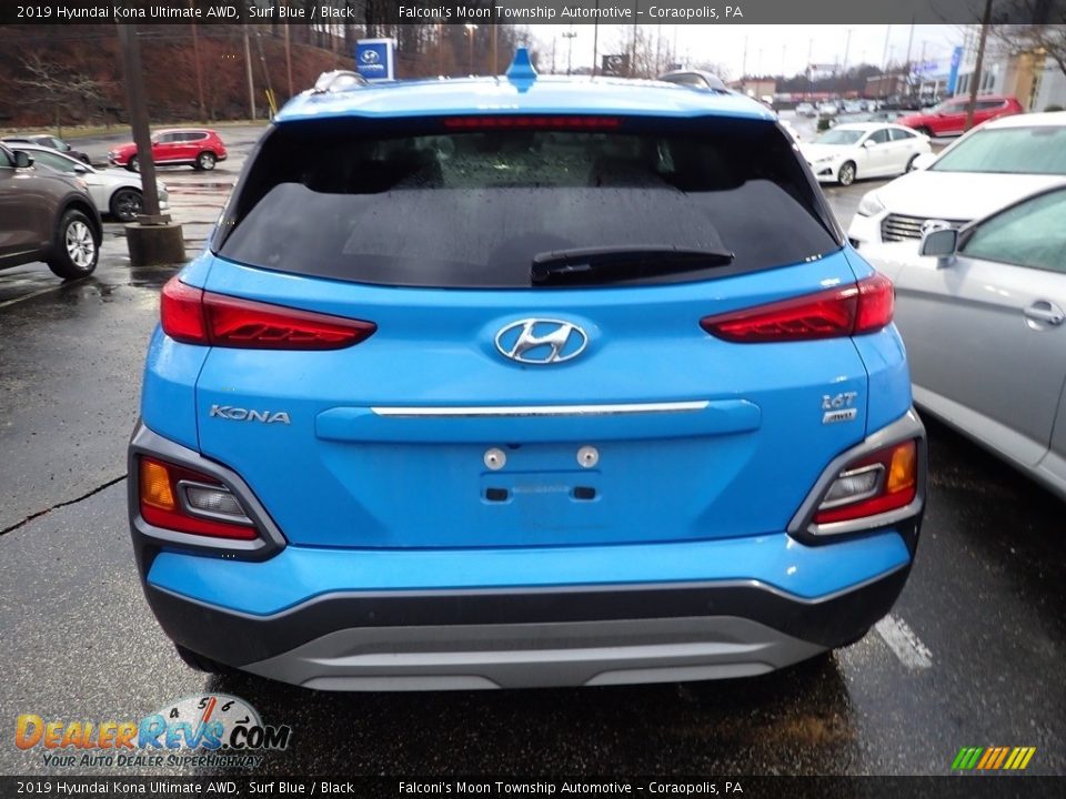 2019 Hyundai Kona Ultimate AWD Surf Blue / Black Photo #3