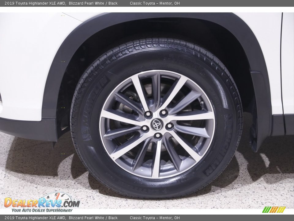 2019 Toyota Highlander XLE AWD Blizzard Pearl White / Black Photo #23