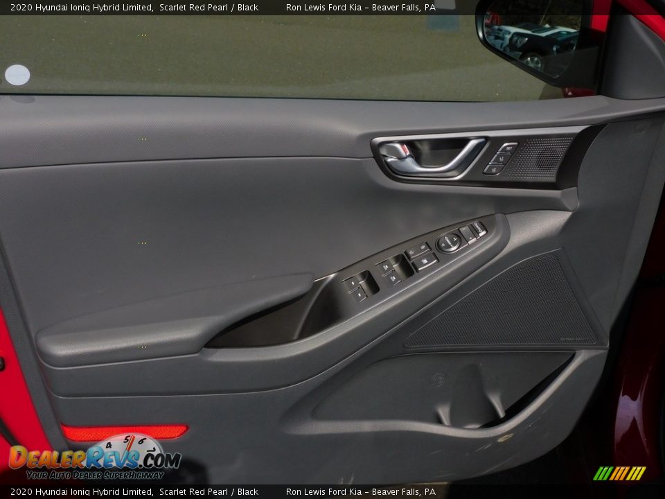 2020 Hyundai Ioniq Hybrid Limited Scarlet Red Pearl / Black Photo #14