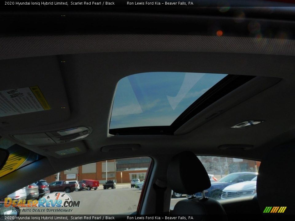 2020 Hyundai Ioniq Hybrid Limited Scarlet Red Pearl / Black Photo #15
