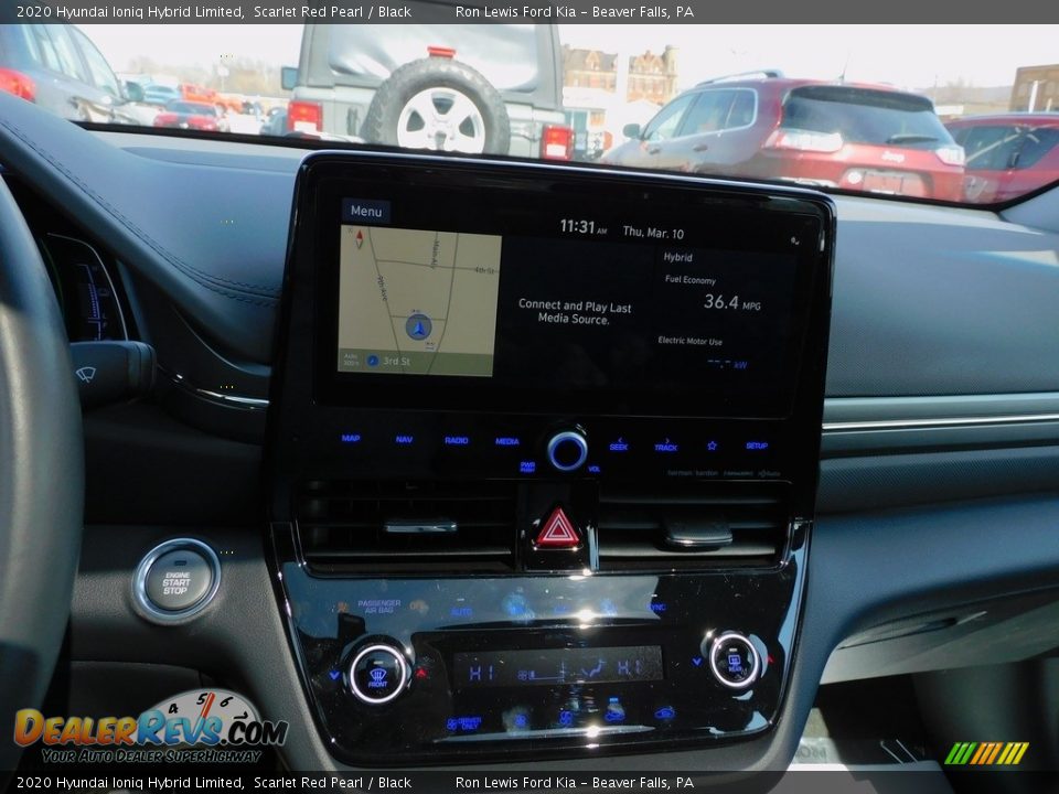 2020 Hyundai Ioniq Hybrid Limited Scarlet Red Pearl / Black Photo #16