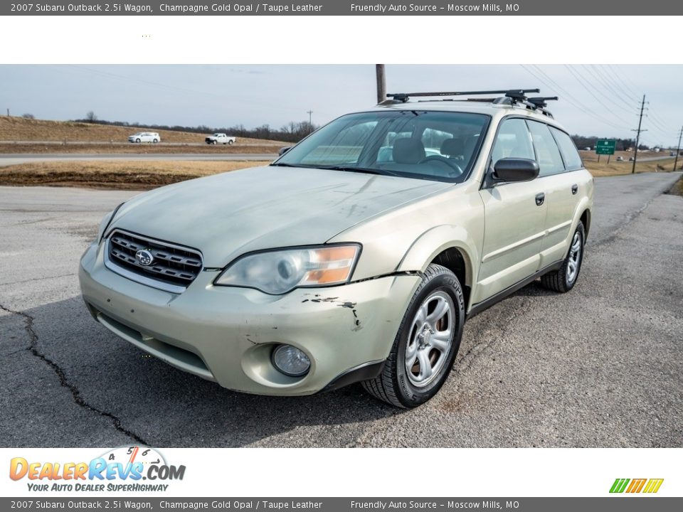 2007 Subaru Outback 2.5i Wagon Champagne Gold Opal / Taupe Leather Photo #8