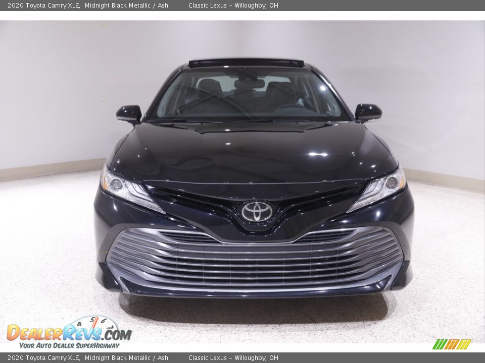 2020 Toyota Camry XLE Midnight Black Metallic / Ash Photo #2