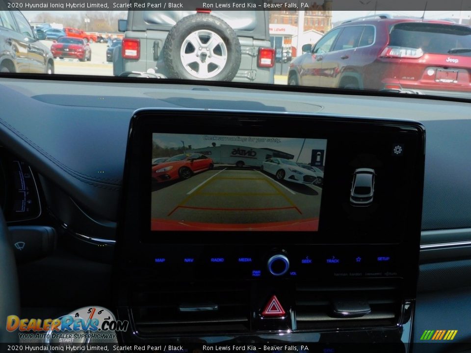 2020 Hyundai Ioniq Hybrid Limited Scarlet Red Pearl / Black Photo #17