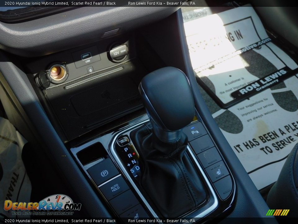 2020 Hyundai Ioniq Hybrid Limited Scarlet Red Pearl / Black Photo #19