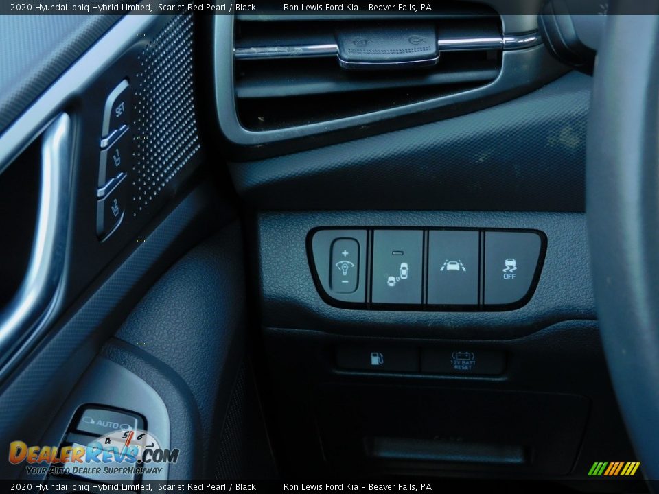 2020 Hyundai Ioniq Hybrid Limited Scarlet Red Pearl / Black Photo #20