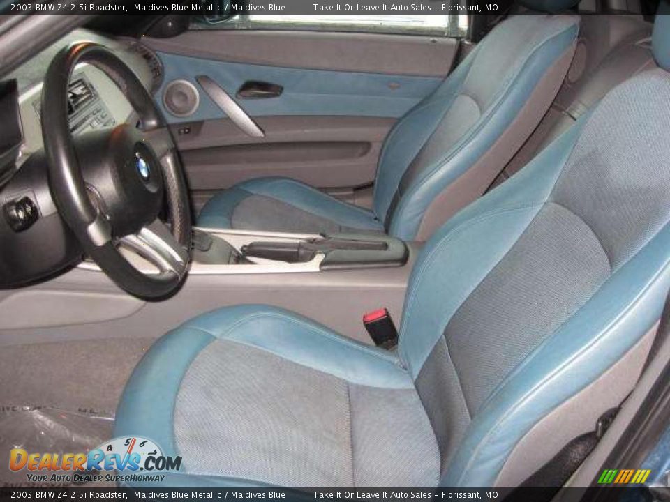 2003 BMW Z4 2.5i Roadster Maldives Blue Metallic / Maldives Blue Photo #12