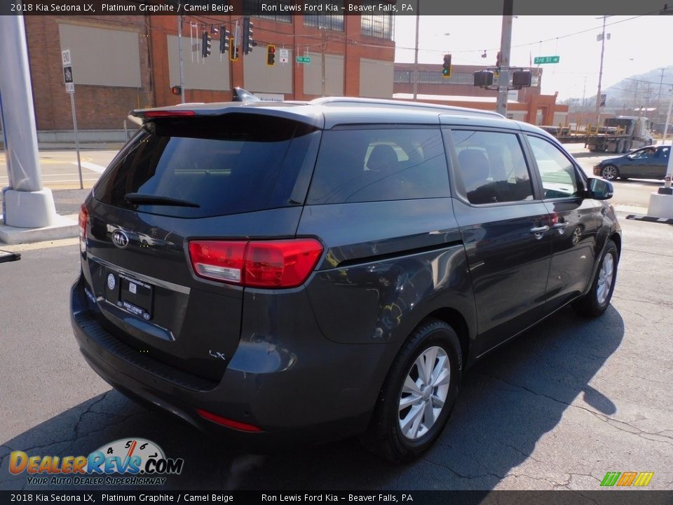 2018 Kia Sedona LX Platinum Graphite / Camel Beige Photo #2