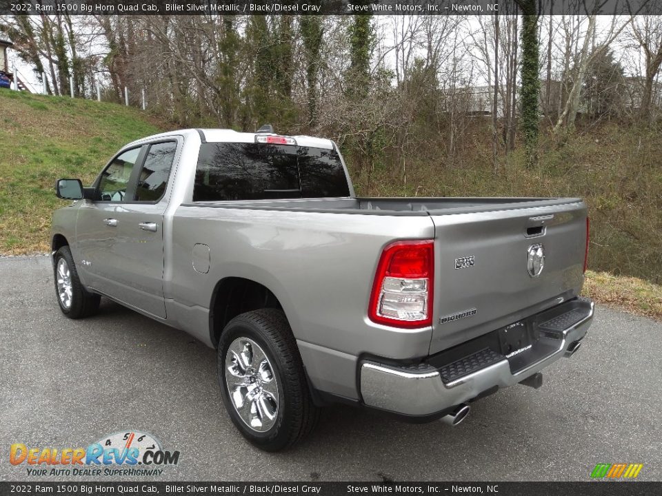 2022 Ram 1500 Big Horn Quad Cab Billet Silver Metallic / Black/Diesel Gray Photo #9