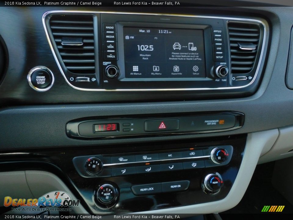 2018 Kia Sedona LX Platinum Graphite / Camel Beige Photo #16