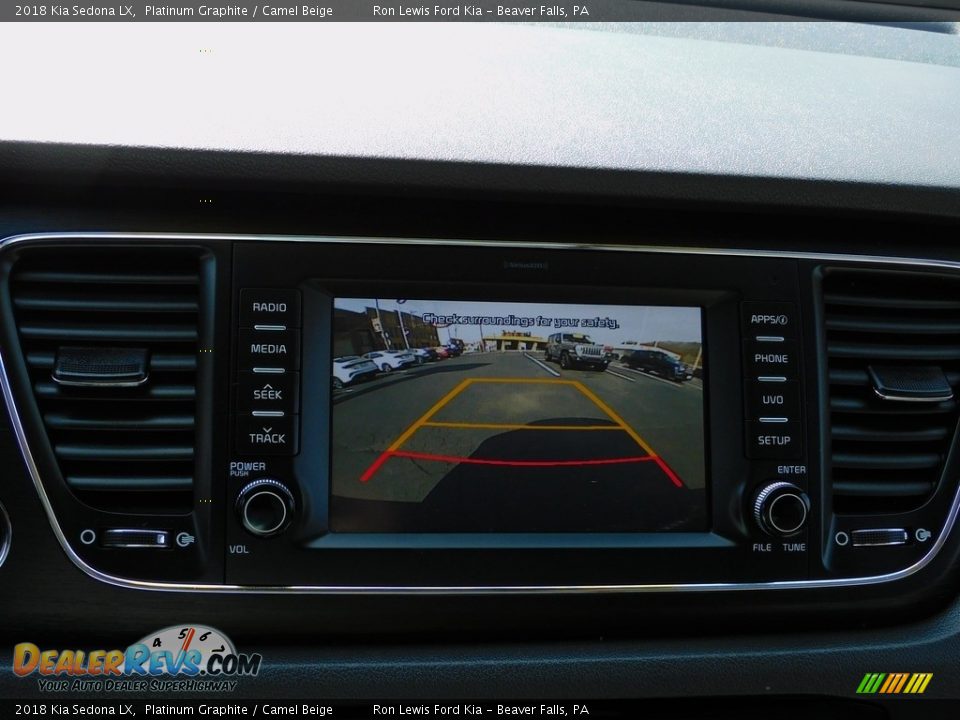 2018 Kia Sedona LX Platinum Graphite / Camel Beige Photo #17