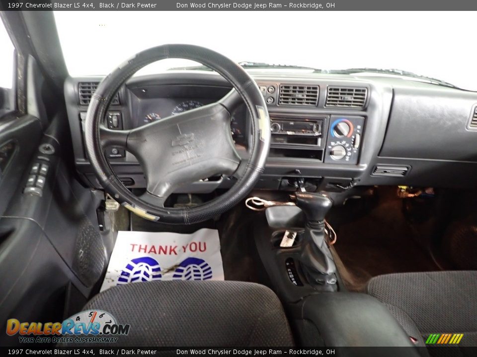 1997 Chevrolet Blazer LS 4x4 Black / Dark Pewter Photo #22