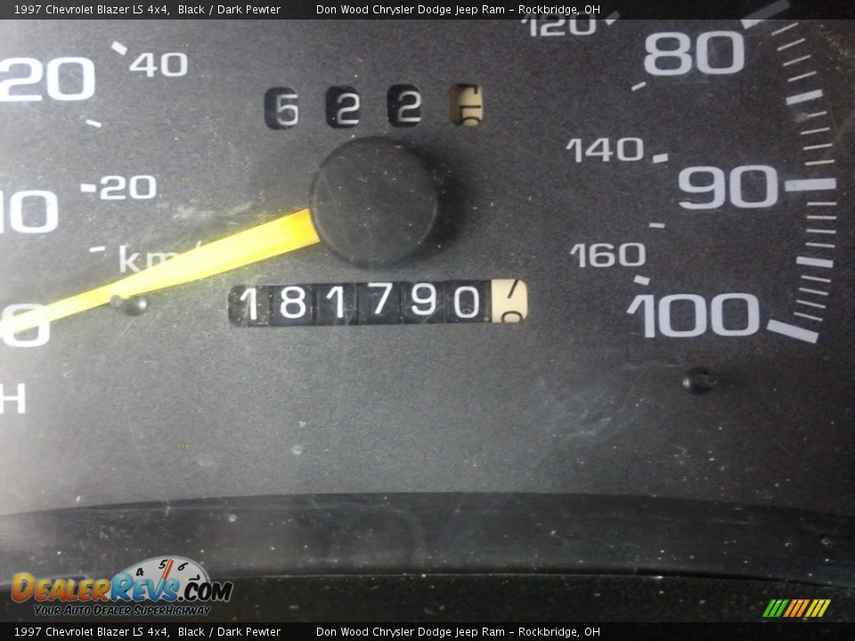 1997 Chevrolet Blazer LS 4x4 Black / Dark Pewter Photo #28