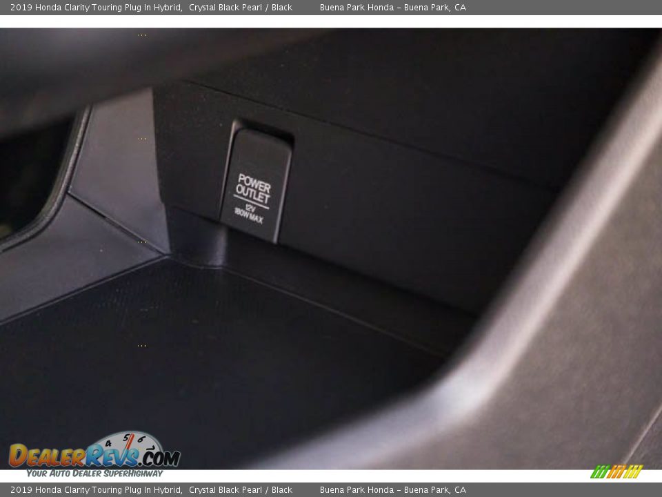 2019 Honda Clarity Touring Plug In Hybrid Crystal Black Pearl / Black Photo #22