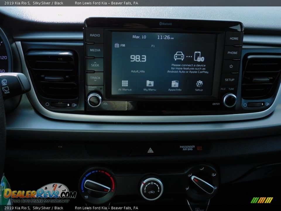 2019 Kia Rio S Silky Silver / Black Photo #15