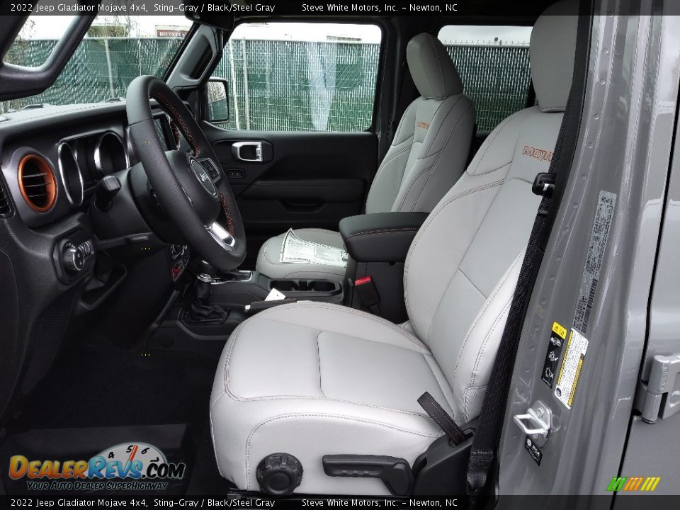 Black/Steel Gray Interior - 2022 Jeep Gladiator Mojave 4x4 Photo #11