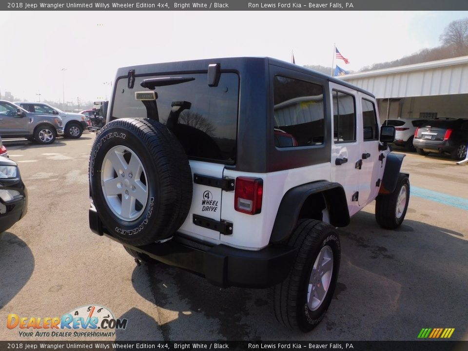 2018 Jeep Wrangler Unlimited Willys Wheeler Edition 4x4 Bright White / Black Photo #2