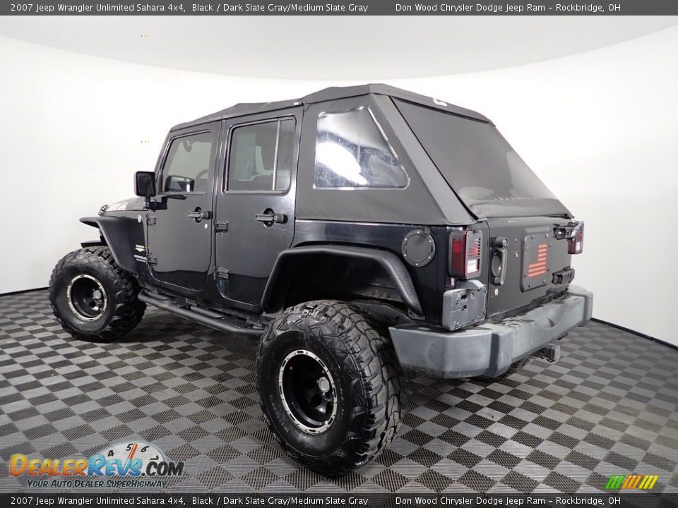 2007 Jeep Wrangler Unlimited Sahara 4x4 Black / Dark Slate Gray/Medium Slate Gray Photo #5