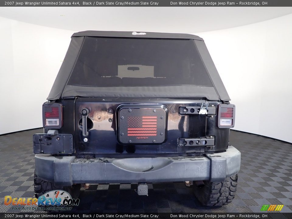 2007 Jeep Wrangler Unlimited Sahara 4x4 Black / Dark Slate Gray/Medium Slate Gray Photo #6