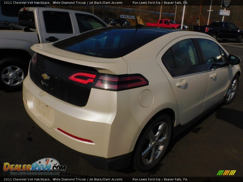 2011 Chevrolet Volt Hatchback White Diamond Tricoat / Jet Black/Dark Accents Photo #2