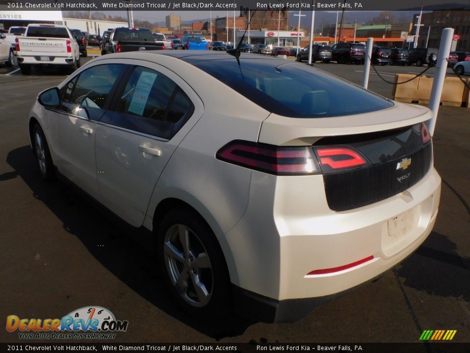 2011 Chevrolet Volt Hatchback White Diamond Tricoat / Jet Black/Dark Accents Photo #3