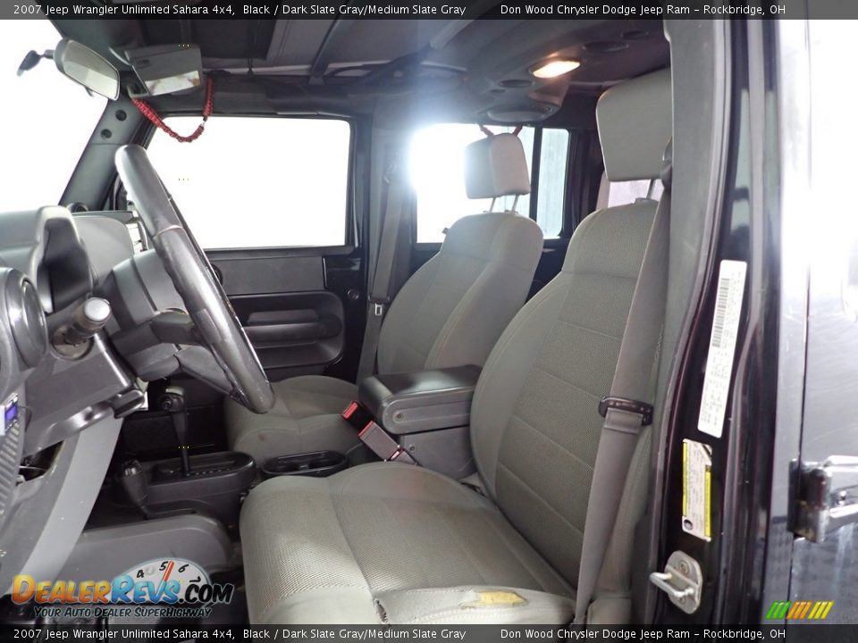 2007 Jeep Wrangler Unlimited Sahara 4x4 Black / Dark Slate Gray/Medium Slate Gray Photo #11