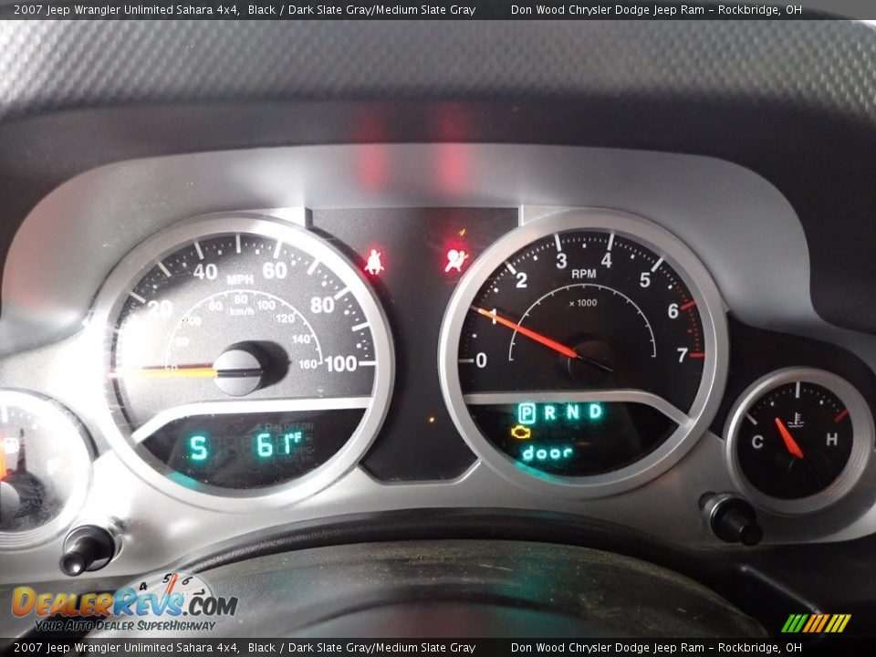 2007 Jeep Wrangler Unlimited Sahara 4x4 Black / Dark Slate Gray/Medium Slate Gray Photo #13