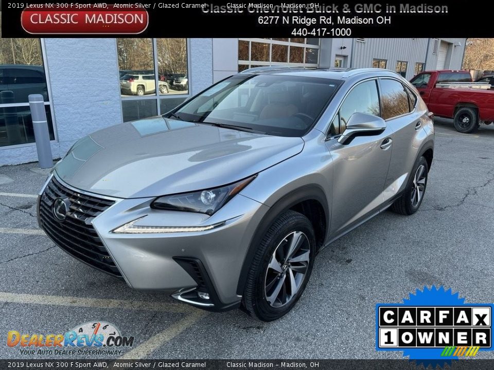 2019 Lexus NX 300 F Sport AWD Atomic Silver / Glazed Caramel Photo #1