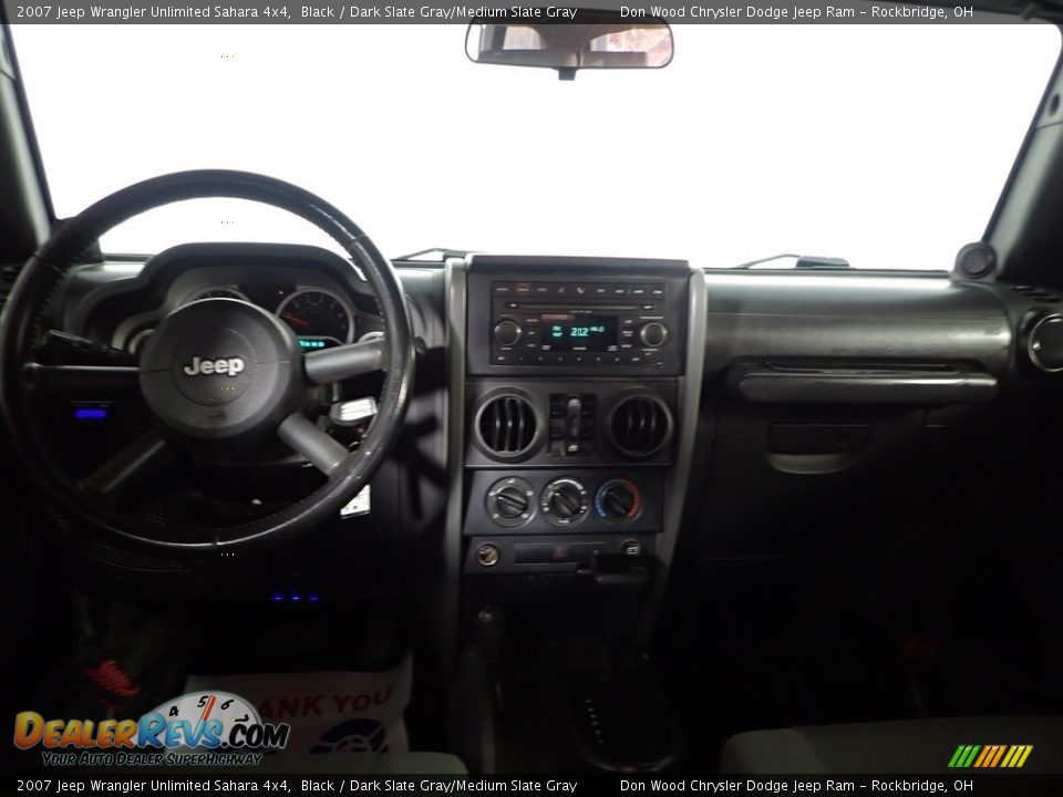 2007 Jeep Wrangler Unlimited Sahara 4x4 Black / Dark Slate Gray/Medium Slate Gray Photo #21