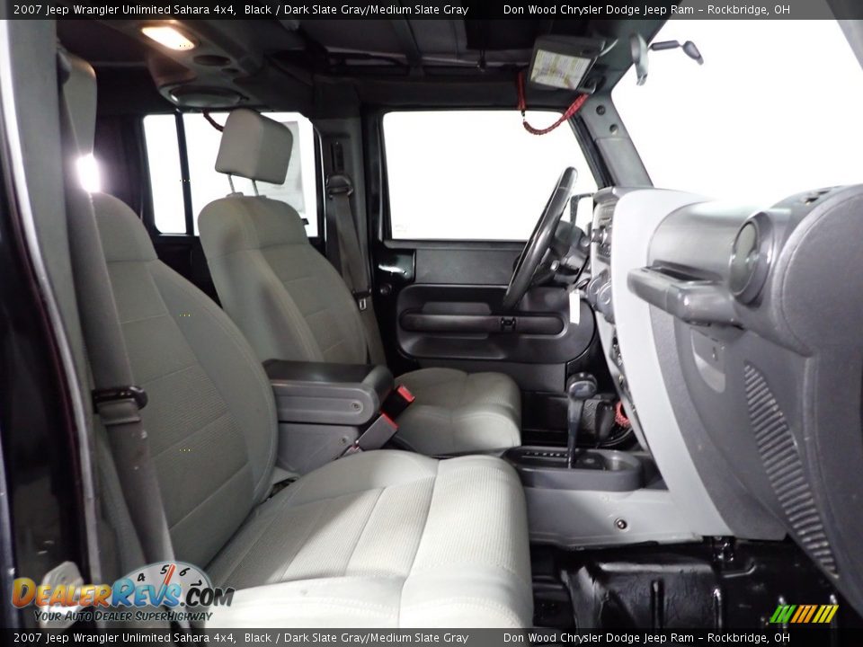 2007 Jeep Wrangler Unlimited Sahara 4x4 Black / Dark Slate Gray/Medium Slate Gray Photo #23