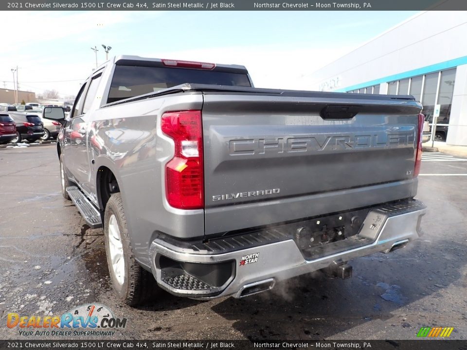 2021 Chevrolet Silverado 1500 LT Crew Cab 4x4 Satin Steel Metallic / Jet Black Photo #5