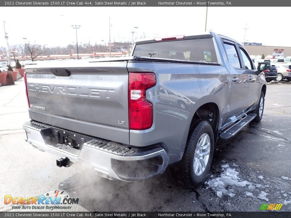 2021 Chevrolet Silverado 1500 LT Crew Cab 4x4 Satin Steel Metallic / Jet Black Photo #7