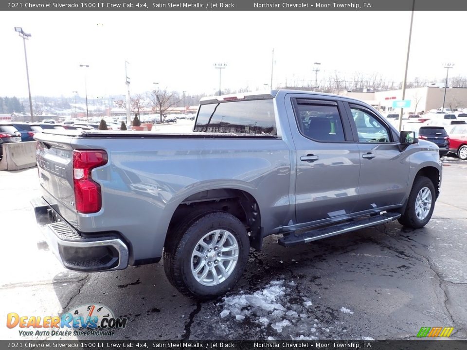 2021 Chevrolet Silverado 1500 LT Crew Cab 4x4 Satin Steel Metallic / Jet Black Photo #8