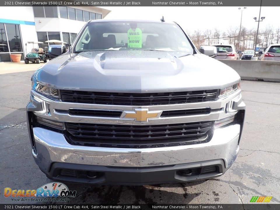 2021 Chevrolet Silverado 1500 LT Crew Cab 4x4 Satin Steel Metallic / Jet Black Photo #12