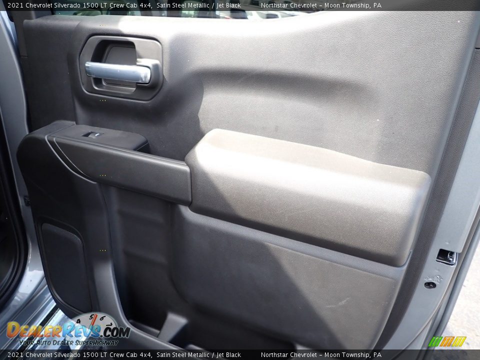 2021 Chevrolet Silverado 1500 LT Crew Cab 4x4 Satin Steel Metallic / Jet Black Photo #18