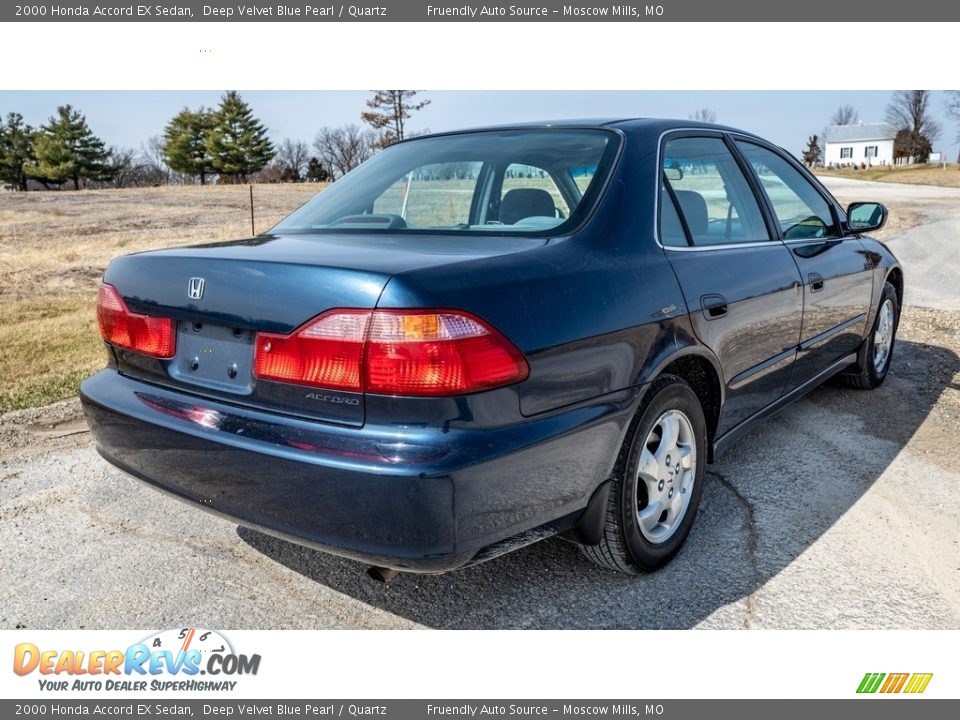 Deep Velvet Blue Pearl 2000 Honda Accord EX Sedan Photo #4