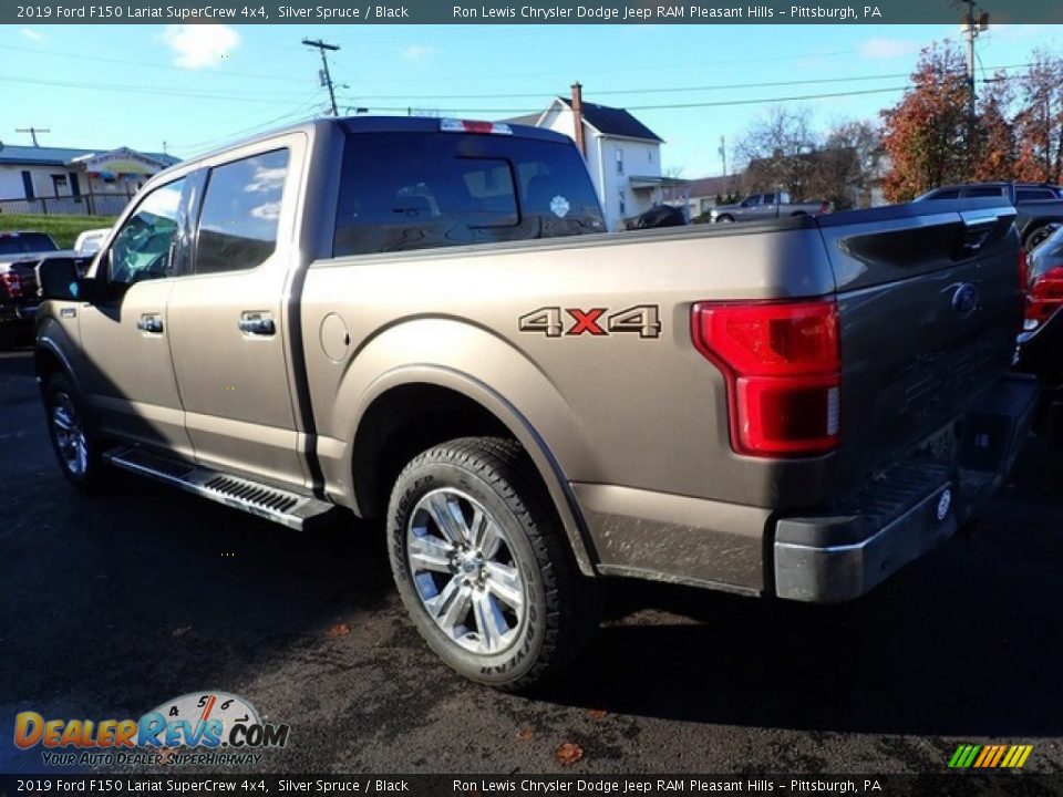 2019 Ford F150 Lariat SuperCrew 4x4 Silver Spruce / Black Photo #2