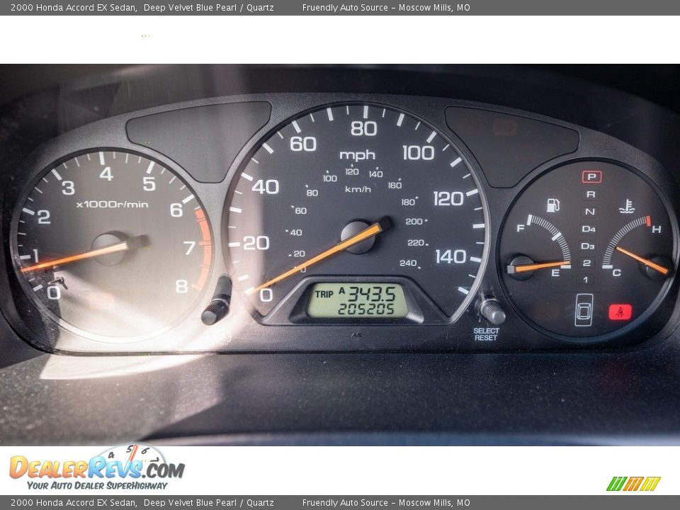 2000 Honda Accord EX Sedan Gauges Photo #33