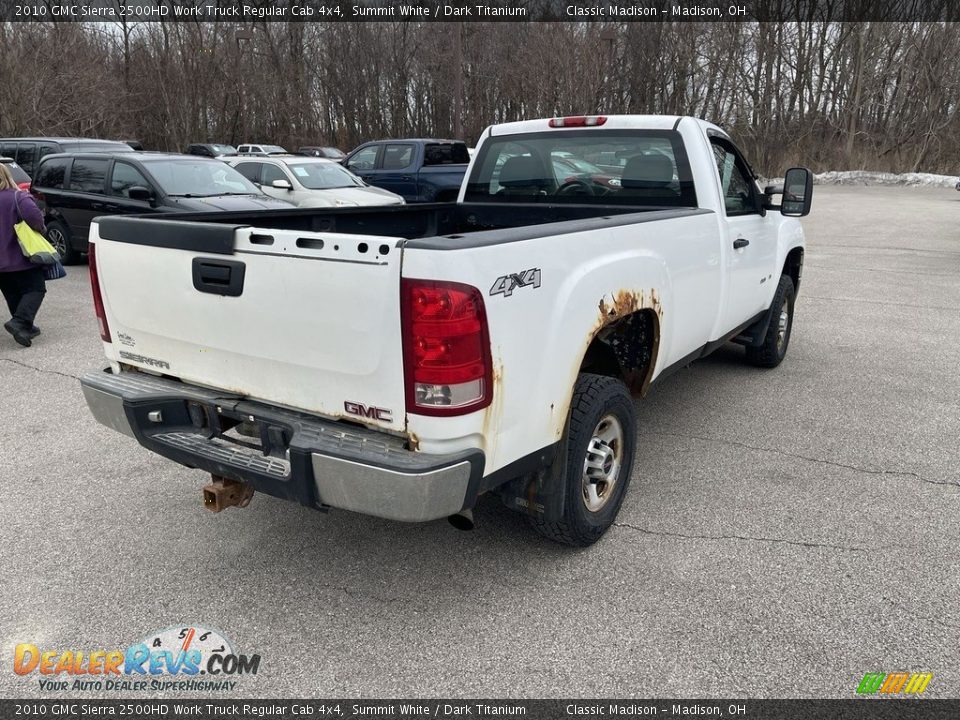 2010 GMC Sierra 2500HD Work Truck Regular Cab 4x4 Summit White / Dark Titanium Photo #3