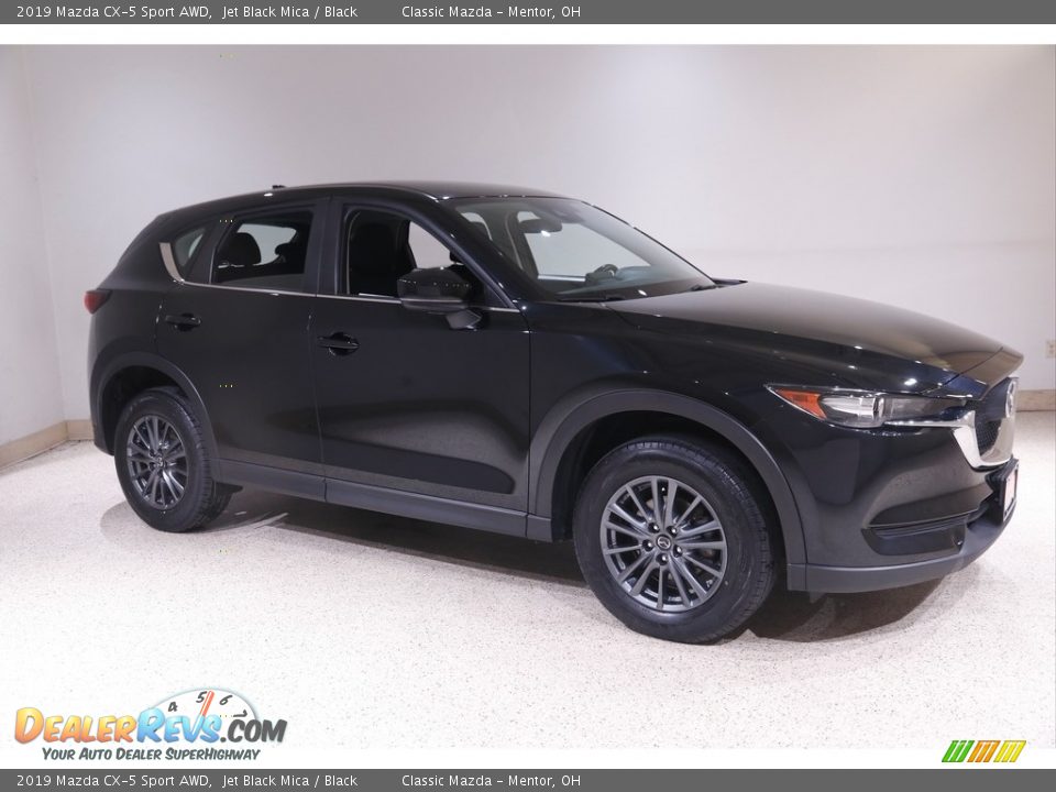 2019 Mazda CX-5 Sport AWD Jet Black Mica / Black Photo #1