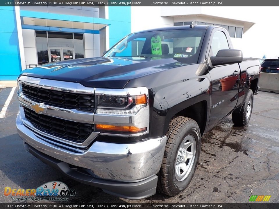 Black 2016 Chevrolet Silverado 1500 WT Regular Cab 4x4 Photo #2