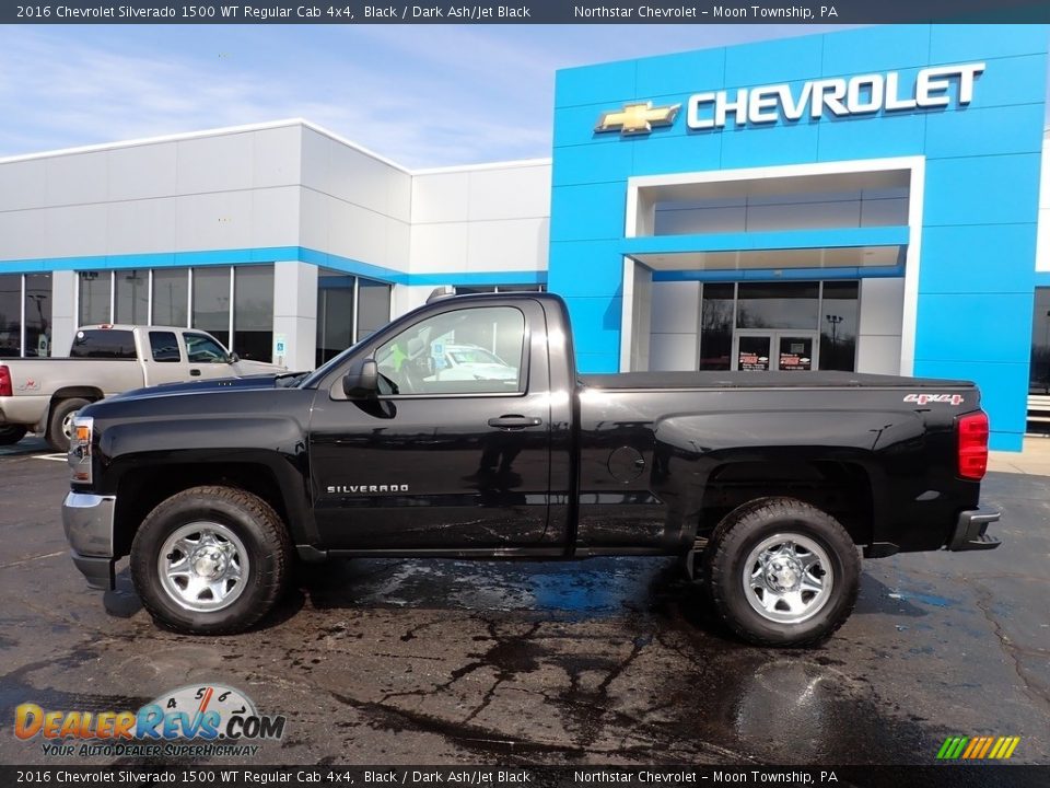 Black 2016 Chevrolet Silverado 1500 WT Regular Cab 4x4 Photo #3